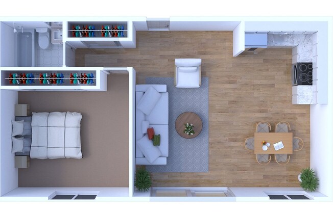 1 bed, 1 bath, 700 sqft, $1,495