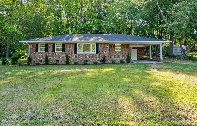 AVAILABLE NOW!! 4 bedroom Brick Ranch Style Home