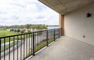 Inviting Apartment Balcony and Waterside at RiverPark Place; Apartments For Rent Louisville, KY