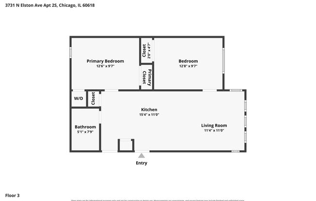 2 beds, 1 bath, $2,115, Unit 3731E-2S