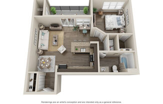 1 bed, 1 bath, 680 sqft, $2,086