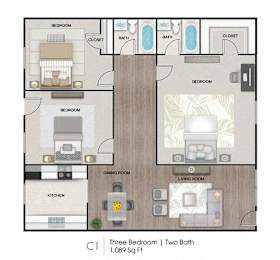 3 beds, 2 baths, 1,089 sqft, $1,854