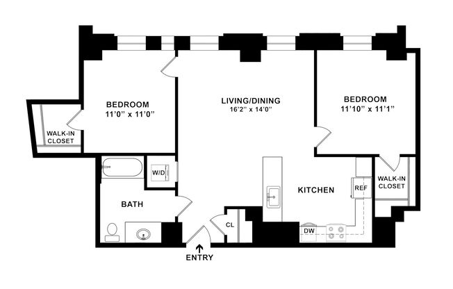 2 beds, 2 baths, 913 sqft, $2,795, Unit O-0306