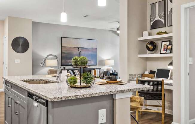 Langley Pointe Apartments | Island Kitchens & Granite Countertops