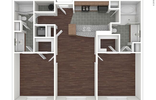 2 beds, 2 baths, 1,053 sqft, $2,955