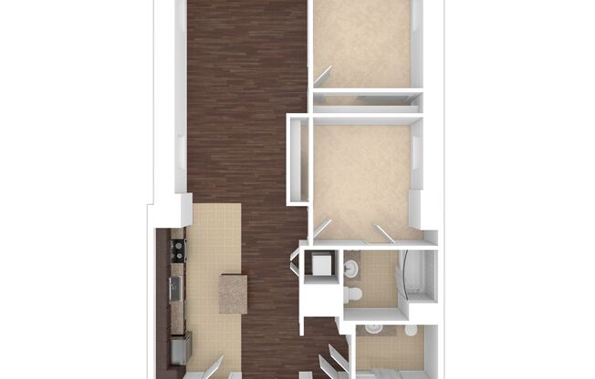 2 beds, 2 baths, 1,237 sqft, $3,995, Unit C-G08