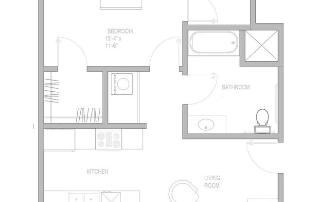 1 bed, 1 bath, 789 sqft, $2,315, Unit 408