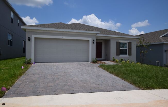 Newer home 4 bedroom 3 bath, 2 car Garage House for rent  at 471 Ironside Trail Dr, Groveland, FL 34836,