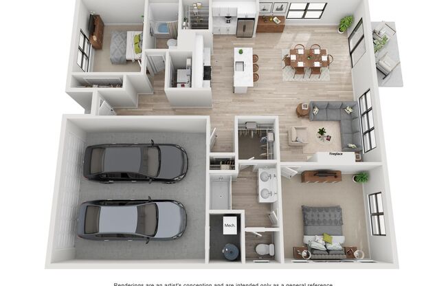 2 beds, 2 baths, 1,382 sqft, $2,875, Unit 10165