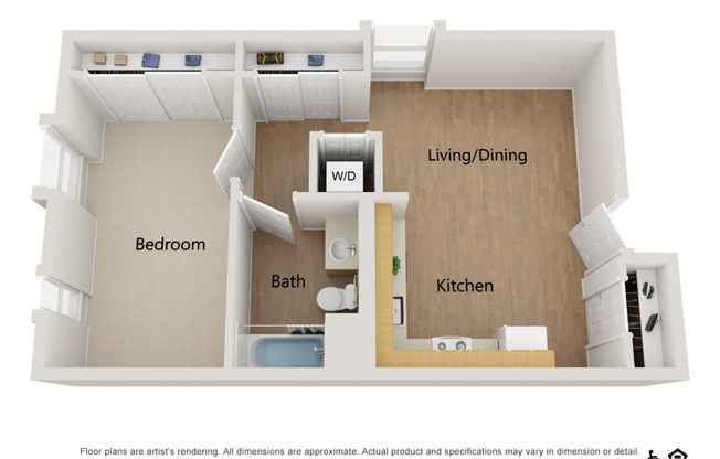 1 bed, 1 bath, 667 sqft, $2,600