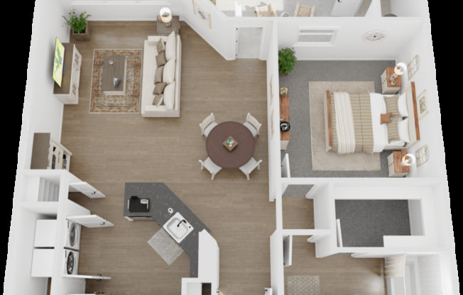 1 bed, 1 bath, 833 sqft, $1,055