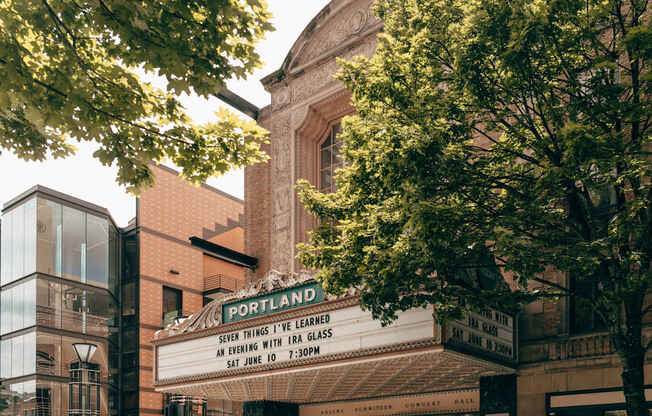 a sign on the side of a building