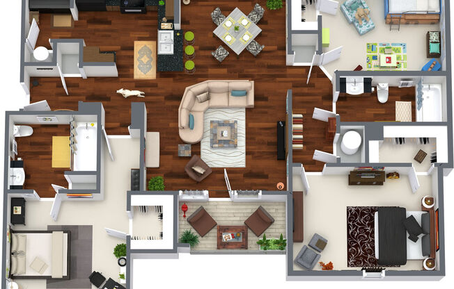 3 beds, 2 baths, 1,170 sqft, $1,513