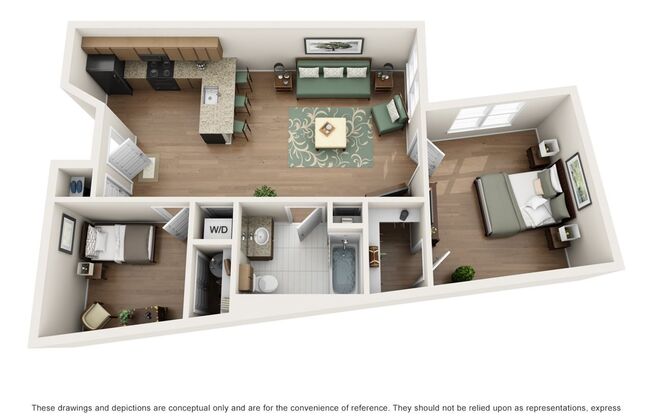 2 beds, 1 bath, 925 sqft, $2,325, Unit 442