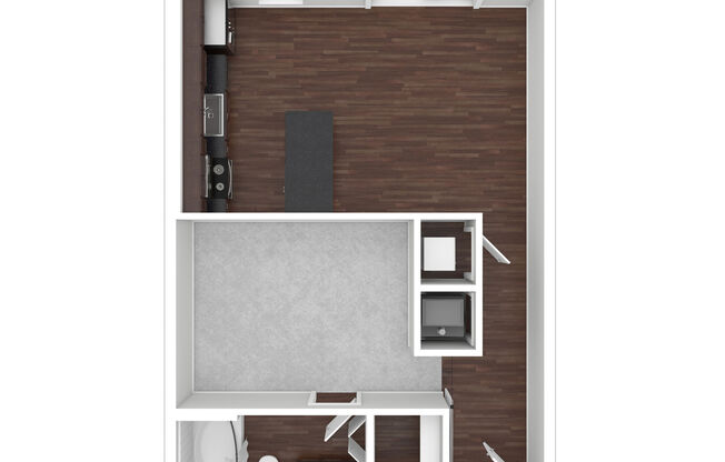 1 bed, 1 bath, 638 sqft, $1,405