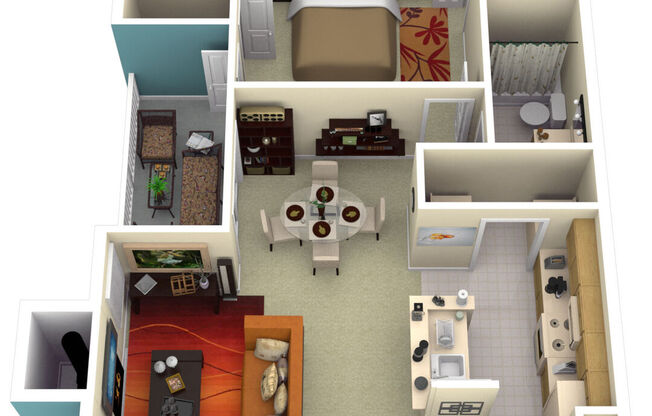 1 bed, 1 bath, 773 sqft, $1,202