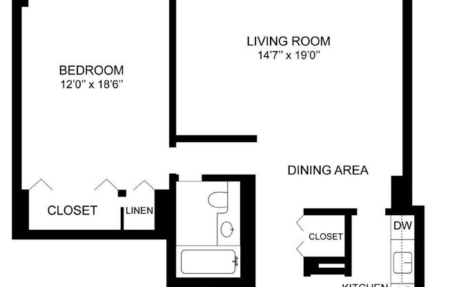 1 bed, 1 bath, 652 sqft, $2,775