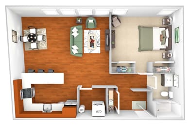 1 bed, 1 bath, 794 sqft, $1,747