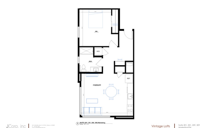 1 bed, 1 bath, 678 sqft, $1,400, Unit 210