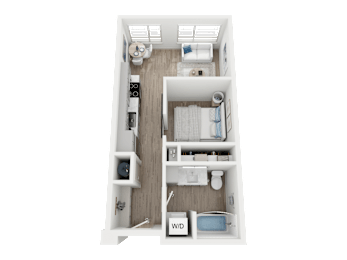 1 bed, 1 bath, 429 sqft, $1,536
