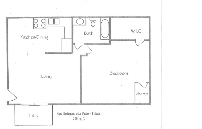 1 bed, 1 bath, 595 sqft, $909, Unit 1603-05