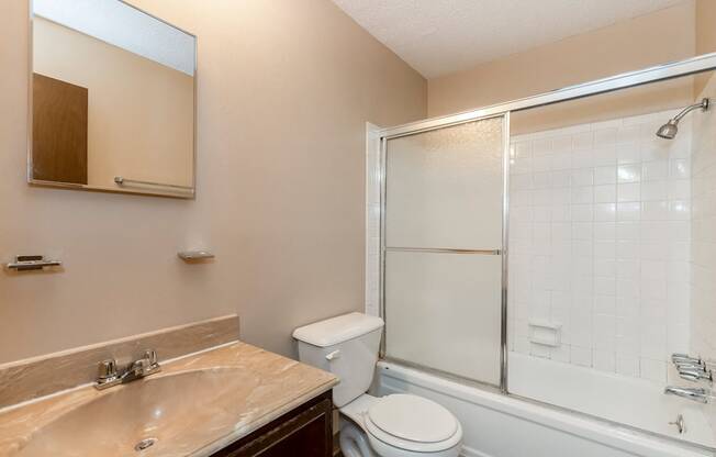 West One Bedroom Bathroom at Raintree Apartments, Kansas, 66614
