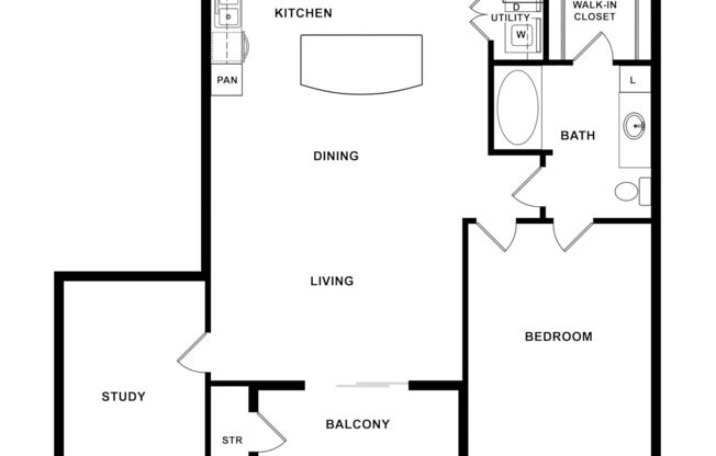 2 beds, 1 bath, 988 sqft, $2,250