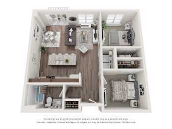 2 beds, 1 bath, 821 sqft, $1,475