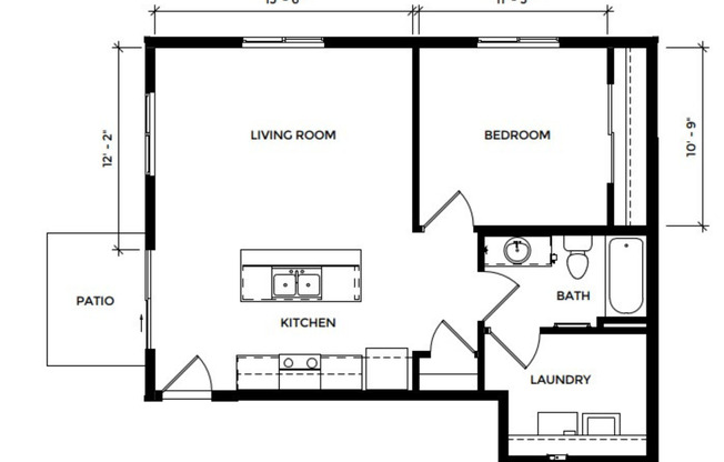 1 bed, 1 bath, 645 sqft, $1,379, Unit EC 4242-01