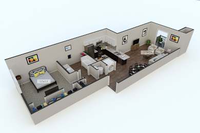 1 bed, 1 bath, 755 sqft, $1,228