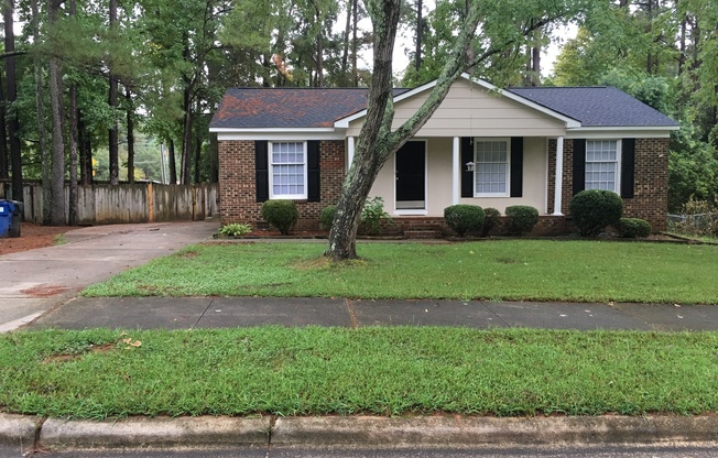 NEW PRICE--Single Family brick ranch home ~3 brm 2 baths ~ FENCED YARD-FIREPLACE-LIVING ROOM AND DEN