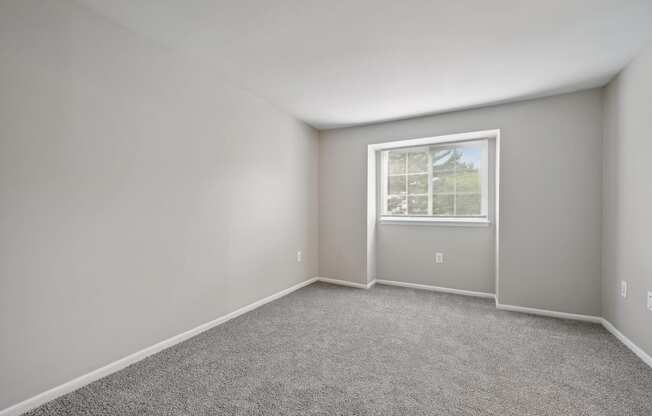 an empty room with carpet and a window at ReNew Odenton