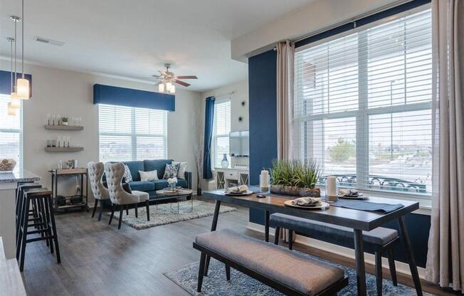 Dining And Living Area at Watermark on Twenty Mile, Parker, Colorado