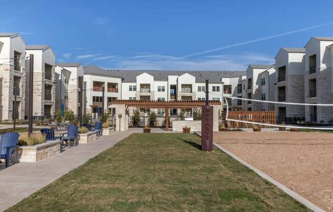 Sand Volleyball Court View at McCarty Commons, Texas, 78666