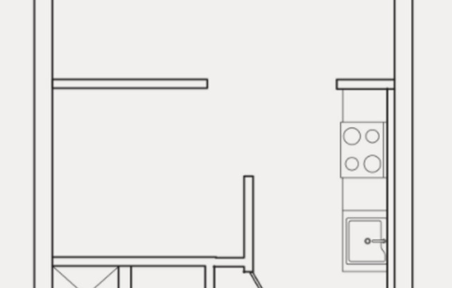 Studio, 1 bath, 460 sqft, $2,350, Unit 510
