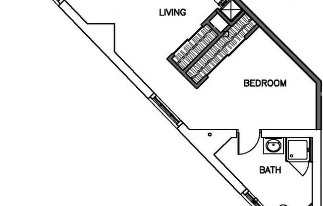 Studio, 1 bath, 806 sqft, $1,125, Unit 501