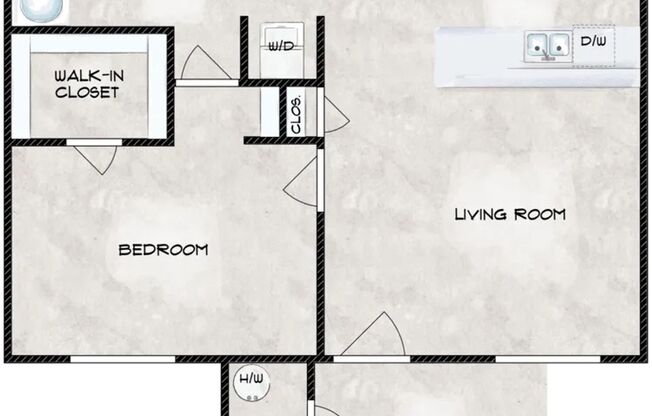 1 bed, 1 bath, 563 sqft, $1,175, Unit 130