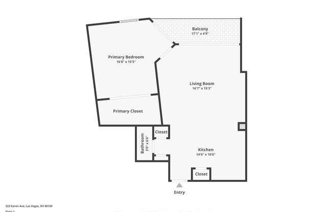 1 bed, 1.5 baths, $2,150, Unit UNIT 505