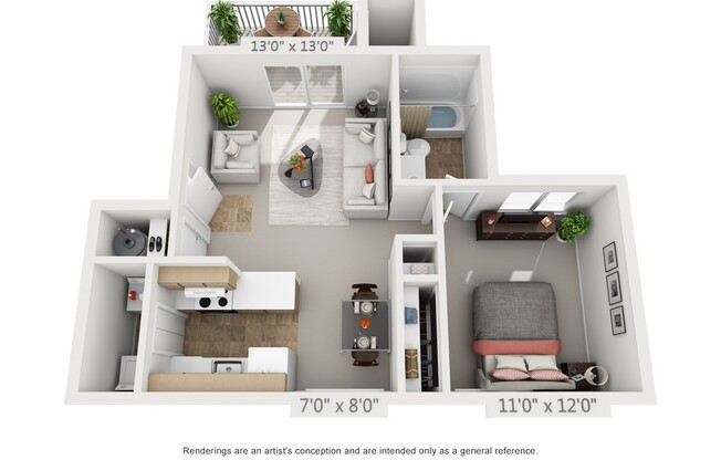 1 bed, 1 bath, 619 sqft, $1,445, Unit 126