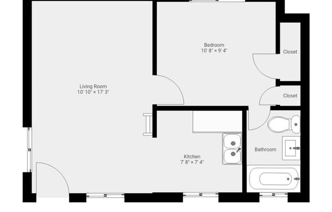 One Bedroom One Bath Available Now!