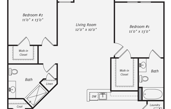 2 beds, 2 baths, 1,209 sqft, $3,592