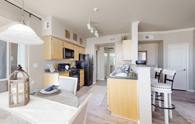 Step into this elegant kitchen designed for modern living, where functionality meets style.