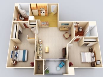 2 beds, 2 baths, 911 sqft, $2,133