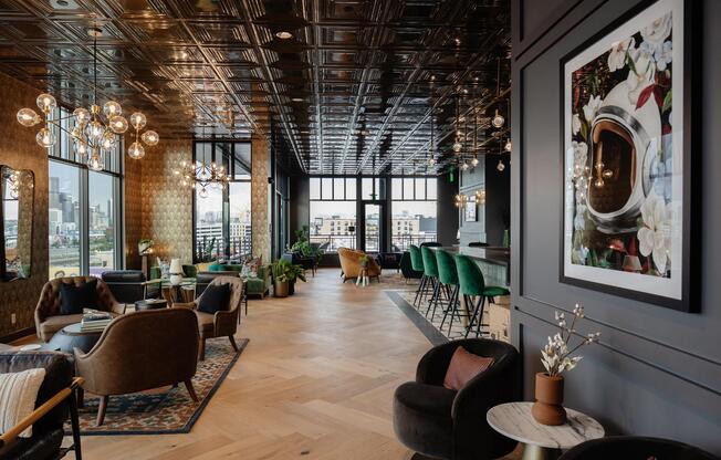 Gather and unwind in the rooftop lounge, designed for memorable moments with friends.