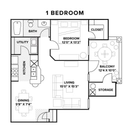 1 bed, 1 bath, 946 sqft, $1,271