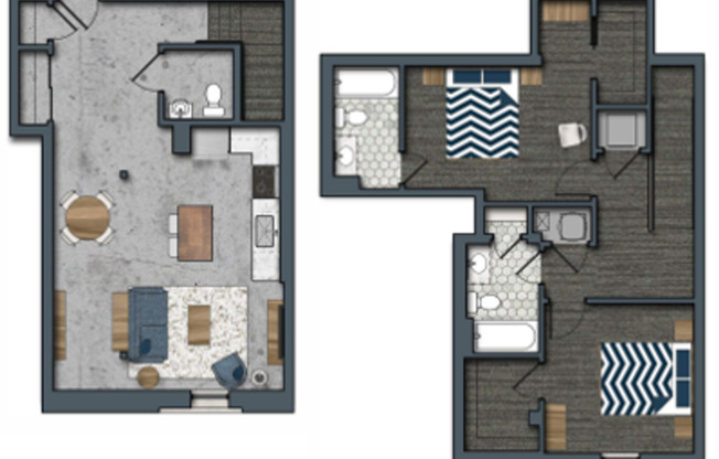 2 beds, 2.5 baths, 1,529 sqft, $1,871, Unit 101