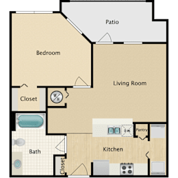 1 bed, 1 bath, 730 sqft, $1,485