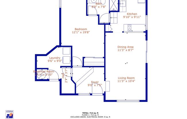 1 bed, 1 bath, $1,445, Unit Unit B