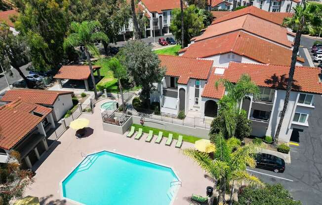 Large Pool at Eucalyptus Grove Apartments California