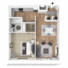 1 bed, 1 bath, 675 sqft, $1,415